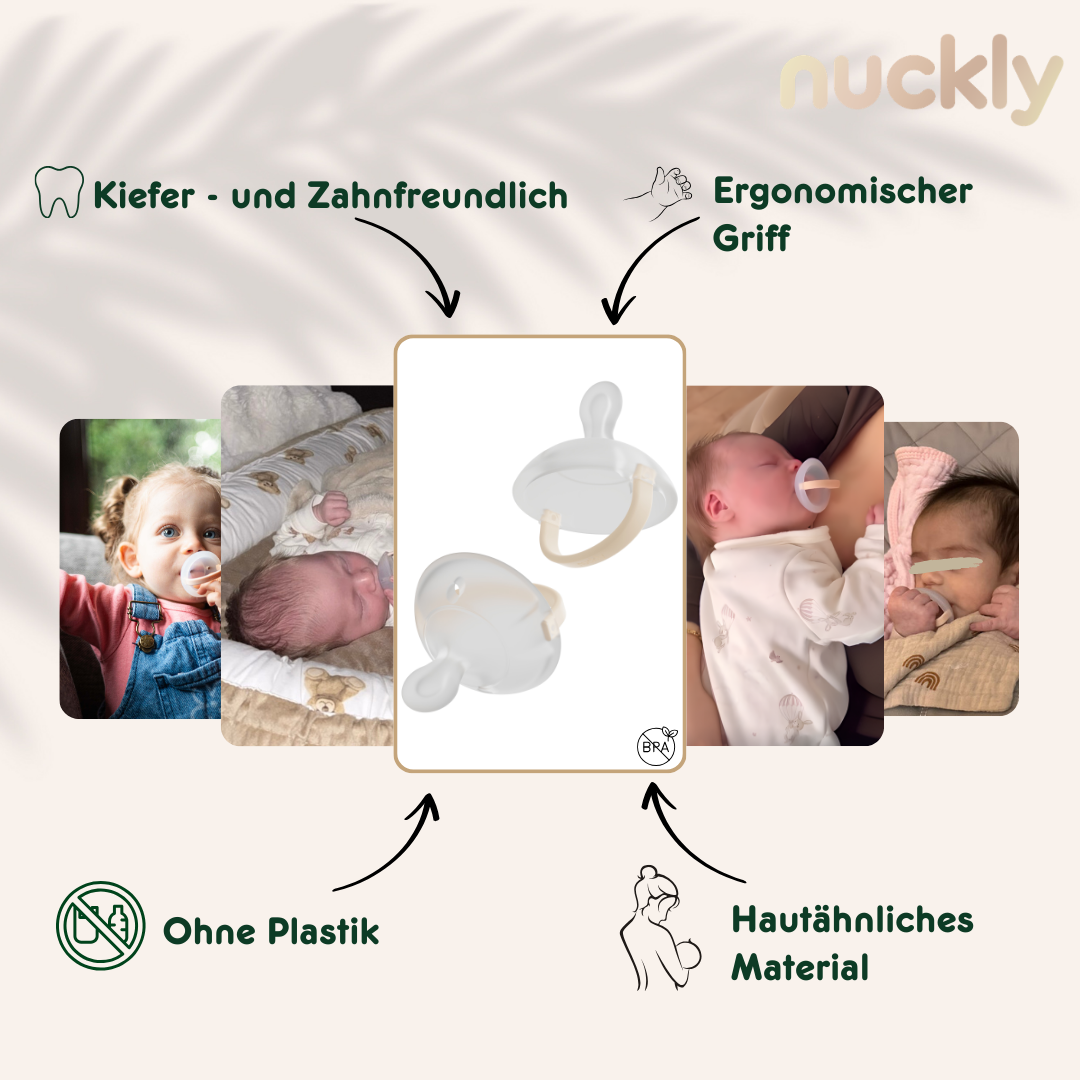 2x Nuckly - NatureSense - Medizinisch optimierter Nuckel / inkl. Ratgeber