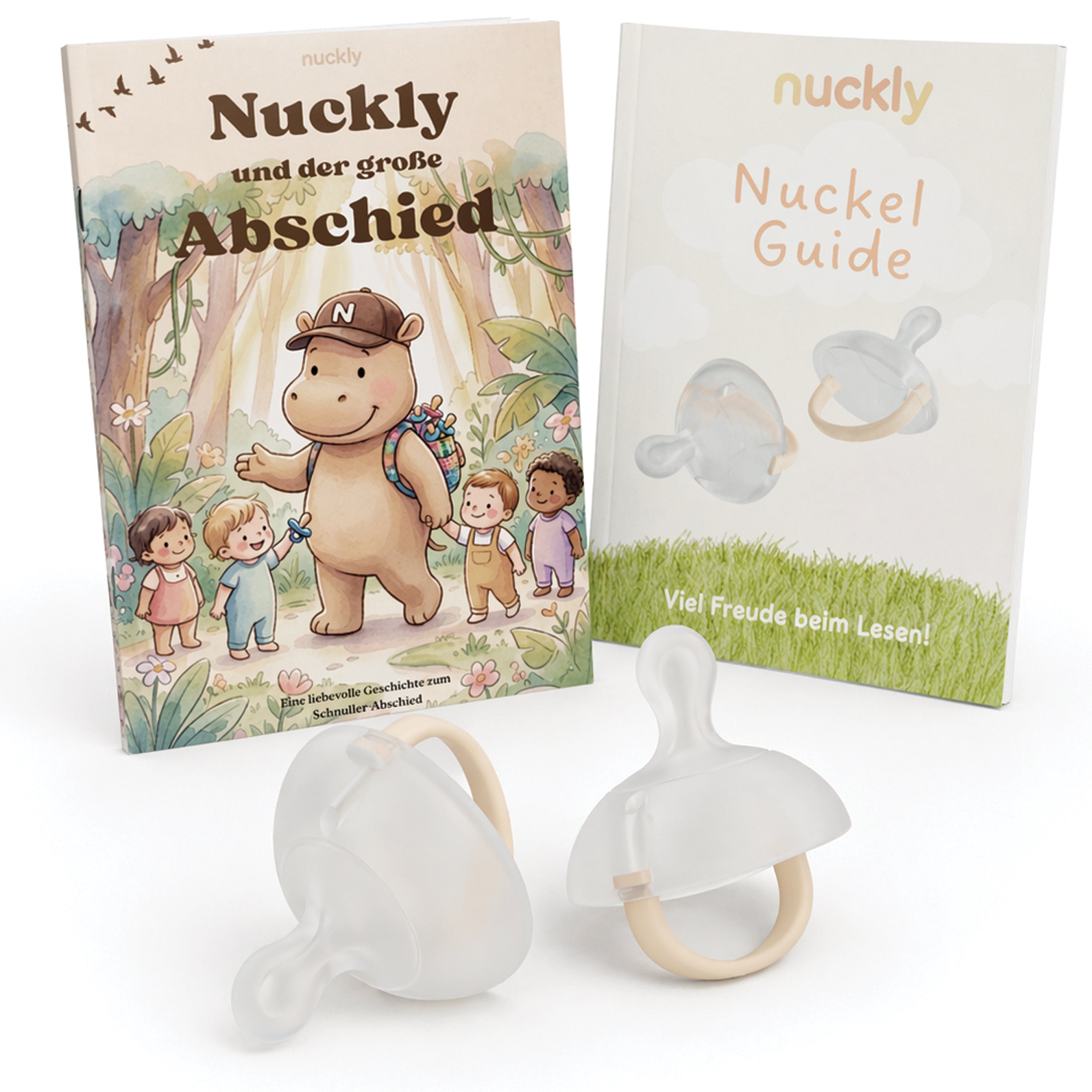 Nuckly Starter Set     2x Nuckly inkl. Ratgeber & Abgewöhnbuch